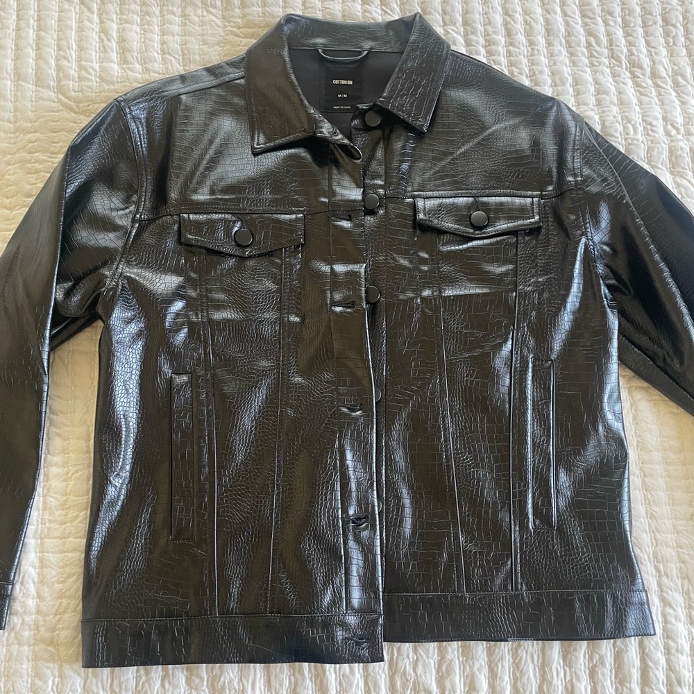 Cotton On Faux Snake Skin Jacket